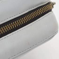 Karl Lagerfeld Light Blue Leather K/Signature Camera Crossbody Bag
