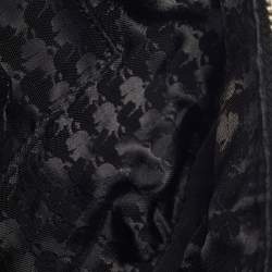 Pre Owned Karl Lagerfeld Black Quilted Leather Studded K/Kuilted Belt Bag