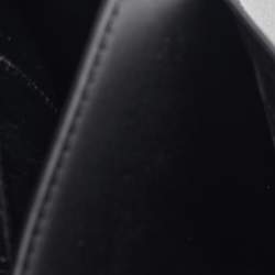 Karl Lagerfeld Black Leather K/Ikonik Flap Chain Shoulder Bag