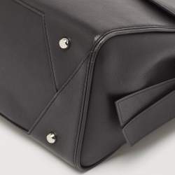 Pre Owned Karl Lagerfeld Black Leather Medium K/Ikon Top Handle Bag