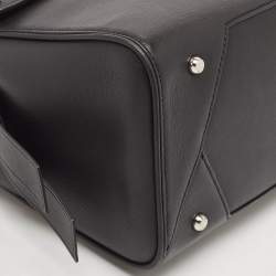 Pre Owned Karl Lagerfeld Black Leather Medium K/Ikon Top Handle Bag