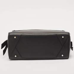 Pre Owned Karl Lagerfeld Black Leather Medium K/Ikon Top Handle Bag