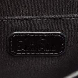 Karl Lagerfeld Black Leather K/Signature Shoulder Bag