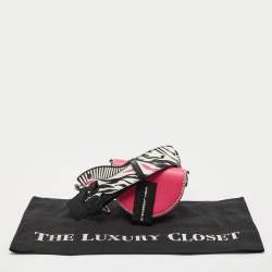 Karl Lagerfeld Pink/Black Leather K/Karlimals Crossbody Bag