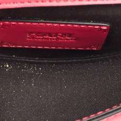 Karl Lagerfeld Pink/Black Leather K/Karlimals Crossbody Bag
