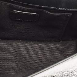 Pre Owned Karl Lagerfeld Silver Leather K/Signature Shoulder Bag