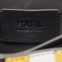 Pre Owned Karl Lagerfeld Multicolor Leather Stripe K/ikonik Crossbody Bag