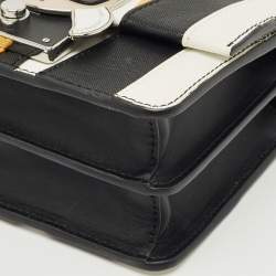 Pre Owned Karl Lagerfeld Multicolor Leather Stripe K/ikonik Crossbody Bag