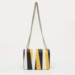 Pre Owned Karl Lagerfeld Multicolor Leather Stripe K/ikonik Crossbody Bag