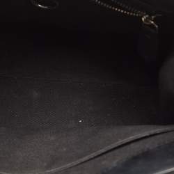 Pre Owned حقيبة كارل لاغرفيلد كي / إكون جلد سوداء بيد علوية