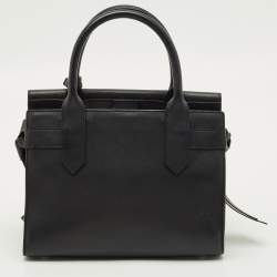 Pre Owned حقيبة كارل لاغرفيلد كي / إكون جلد سوداء بيد علوية