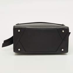 Pre Owned حقيبة كارل لاغرفيلد كي / إكون جلد سوداء بيد علوية