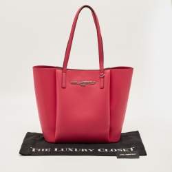 مملوكة مسبقًا Karl Lagerfeld Louise French Rose Leather Tote