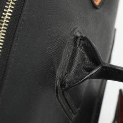 مملوكة مسبقًا Karl Lagerfeld Black PVC Patches Duffel Bag