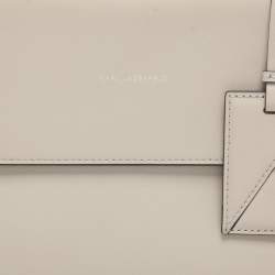 Pre Owned Karl Lagerfeld k/ikonik Grey Leather Top Handle Bag