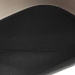 Pre Owned Karl Lagerfeld k/ikonik Grey Leather Top Handle Bag