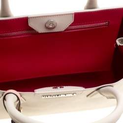 Karl Lagerfeld Grey Textured Leather Tote