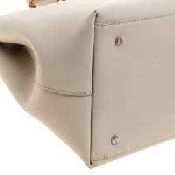 Karl Lagerfeld Grey Textured Leather Tote