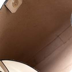 Pre Owned Karl Lagerfeld Cream Leather K/Karry-All Hobo