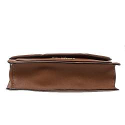 Pre Owned Karl Lagerfeld Brown Leather K/Klassik Shoulder Bag
