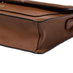 Pre Owned Karl Lagerfeld Brown Leather K/Klassik Shoulder Bag