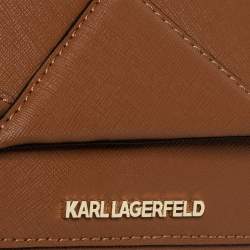 Pre Owned Karl Lagerfeld Brown Leather K/Klassik Shoulder Bag