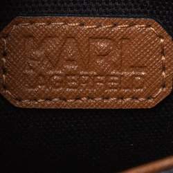 Pre Owned Karl Lagerfeld Brown Leather K/Klassik Shoulder Bag