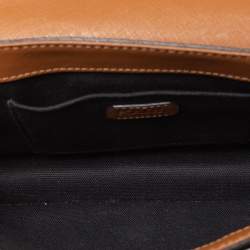 Pre Owned Karl Lagerfeld Brown Leather K/Klassik Shoulder Bag