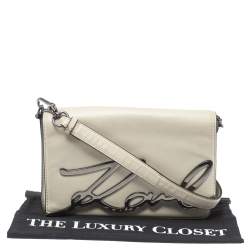 karl lagerfeld beige bag