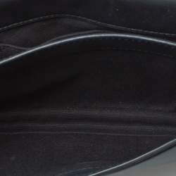 Karl Lagerfeld Black Leather K/Signature Crossbody Bag