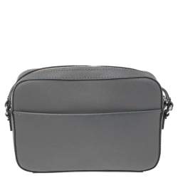 Pre Owned Karl Lagerfeld Grey Leather Maybelle Choupette Crossbody Bag