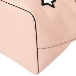 Karl Lagerfeld Pink/Black Leather K/jet Choupette Shopper Tote 