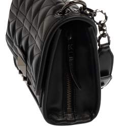 Pre Owned Karl Lagerfeld Black Quilted Leather Shoulder Bag