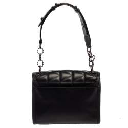 Pre Owned Karl Lagerfeld Black Quilted Leather Shoulder Bag