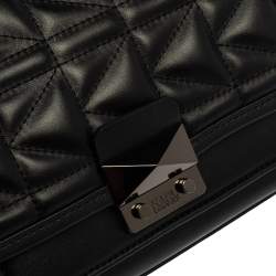 Pre Owned Karl Lagerfeld Black Quilted Leather Shoulder Bag