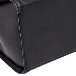 Pre Owned Karl Lagerfeld Black Saffiano Leather K/Ikonik Tote