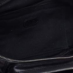 Pre Owned Karl Lagerfeld Black Leather Karlifornia Belt Bag