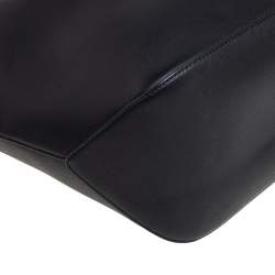 Karl Lagerfeld Black Leather Karl Legend Tote