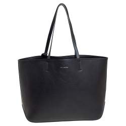 Karl Lagerfeld Black Leather Karl Legend Tote