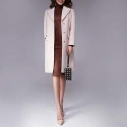 Pre Owned Karl Lagerfeld Black Leather Nyc Choupette Pearl Embellished Clutch