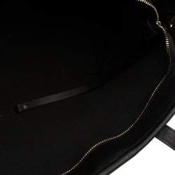 Karl Lagerfeld Salmon Pink/Black Coated Canvas and Leather Team Karl Tote
