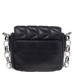 Pre Owned Karl Lagerfeld Black Quilted Leather Shoulder Bag