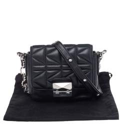Pre Owned Karl Lagerfeld Black Quilted Leather Shoulder Bag