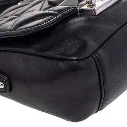 Pre Owned Karl Lagerfeld Black Quilted Leather Shoulder Bag