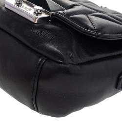 Pre Owned Karl Lagerfeld Black Quilted Leather Shoulder Bag