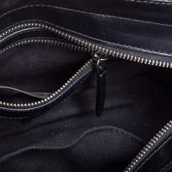 Karl Lagerfeld Black Leather And Tweed K/Klassik Pins Mini Tote