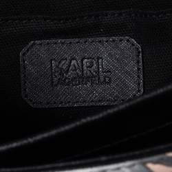 Pre Owned Karl Lagerfeld Multicolor Printed Leather K/Klassik Shoulder Bag