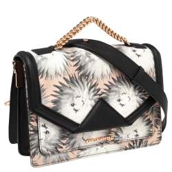 Pre Owned Karl Lagerfeld Multicolor Printed Leather K/Klassik Shoulder Bag