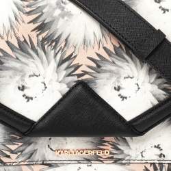 Pre Owned Karl Lagerfeld Multicolor Printed Leather K/Klassik Shoulder Bag