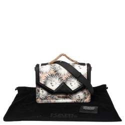 Pre Owned Karl Lagerfeld Multicolor Printed Leather K/Klassik Shoulder Bag